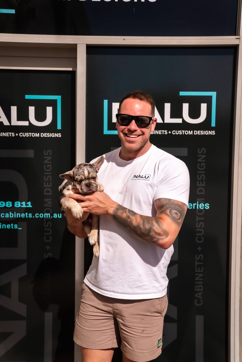 Nalu Cabinets owner outside the showroom
