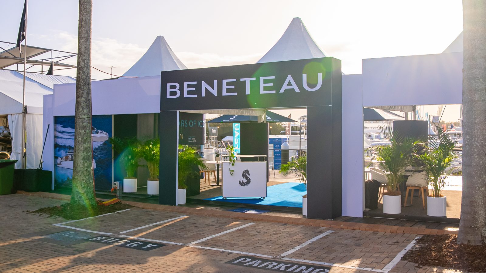 Beneteau stand at the Sanctuary Cove Boat Show